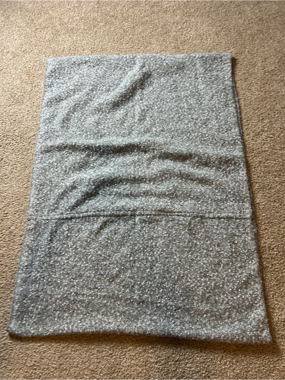 Gray Marled Knit Blanket Scarf Women’s Oversized Wrap Shawl Cozy Winter
